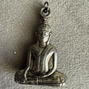 Silver Buddha Pendant